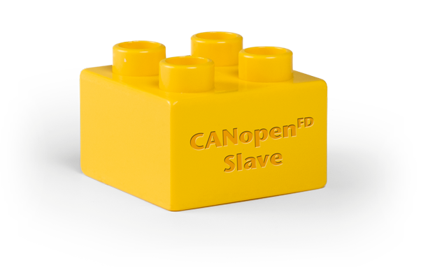 Symbolic image of Lego brick for protocol stacks CANopen Slave FD