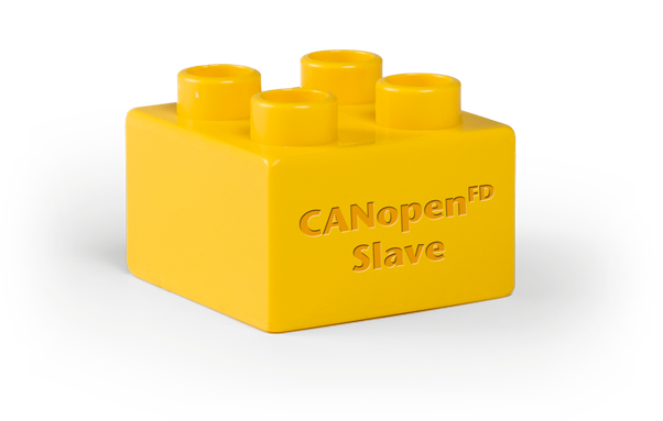 Protocol stacks CANopen FD Slave Symbolic image of Lego bricks for CANopen FD Slave