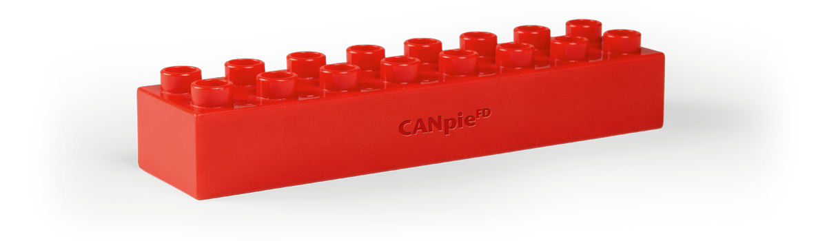 Symbolic image of Lego brick for CANpie FD